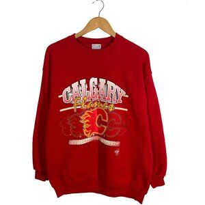 Vintage Calgary Flames Graphic Sweatshirt Size XL